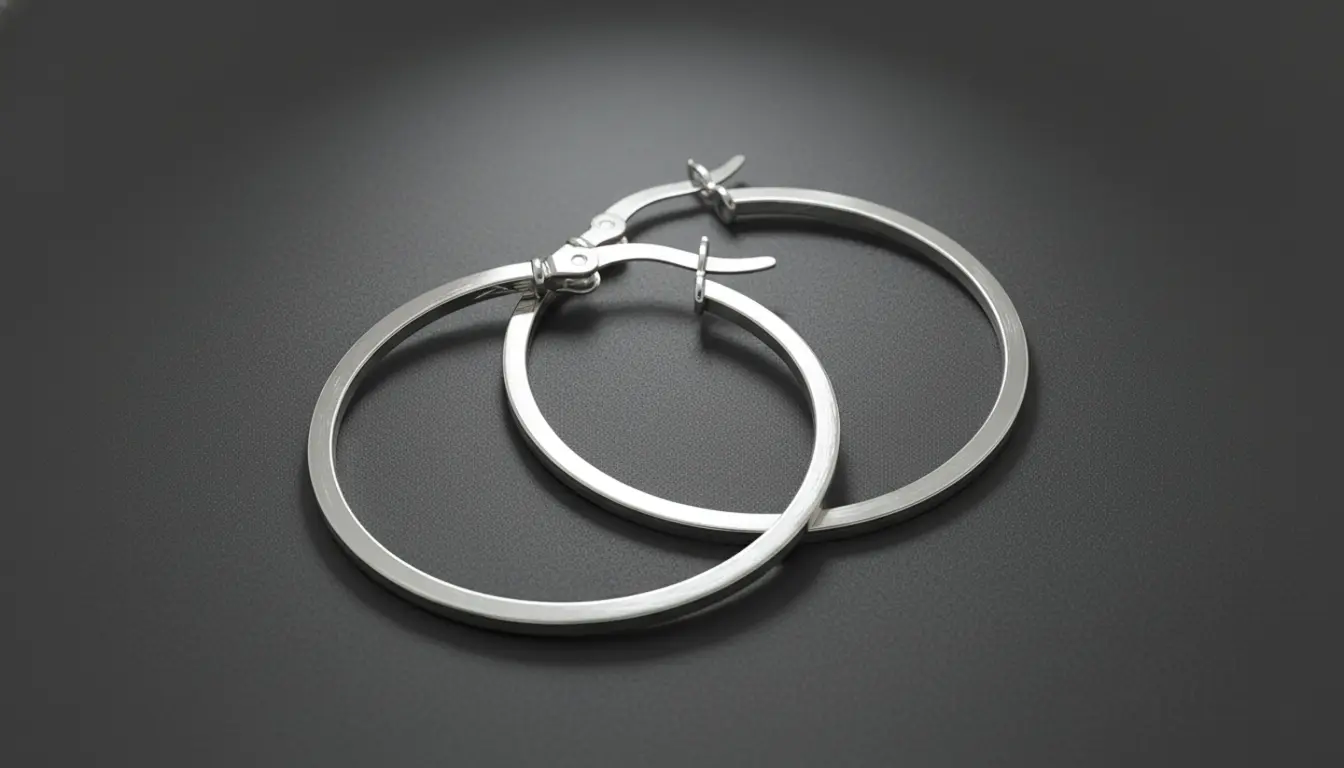 Candongas planas de plata 925