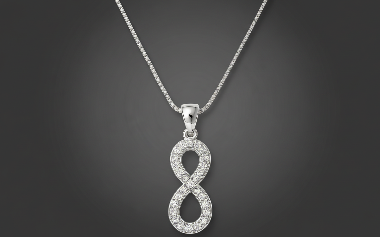 Box Chain with Infinity Pendant