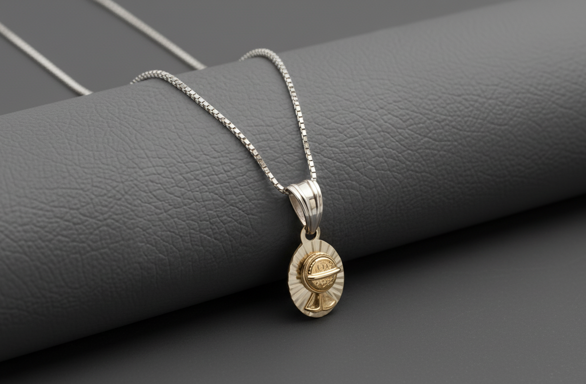 Box Chain with Chalice Charm