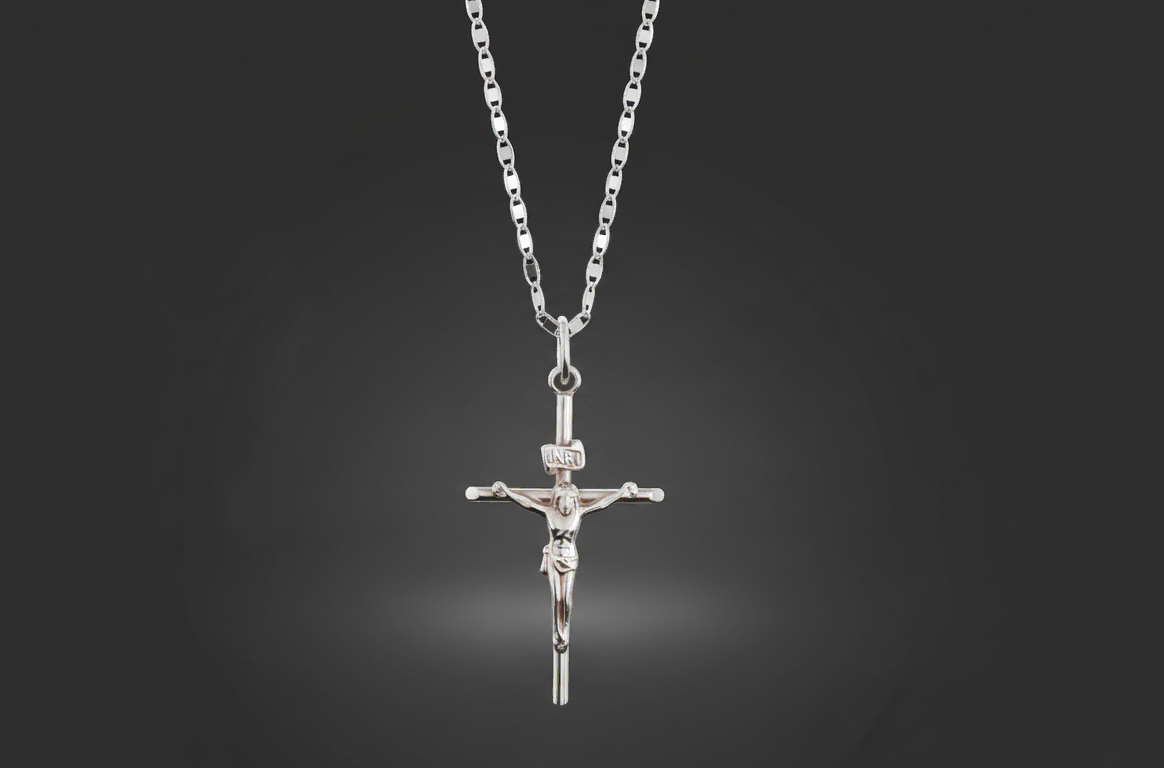 Ladder Chain with Crucifix