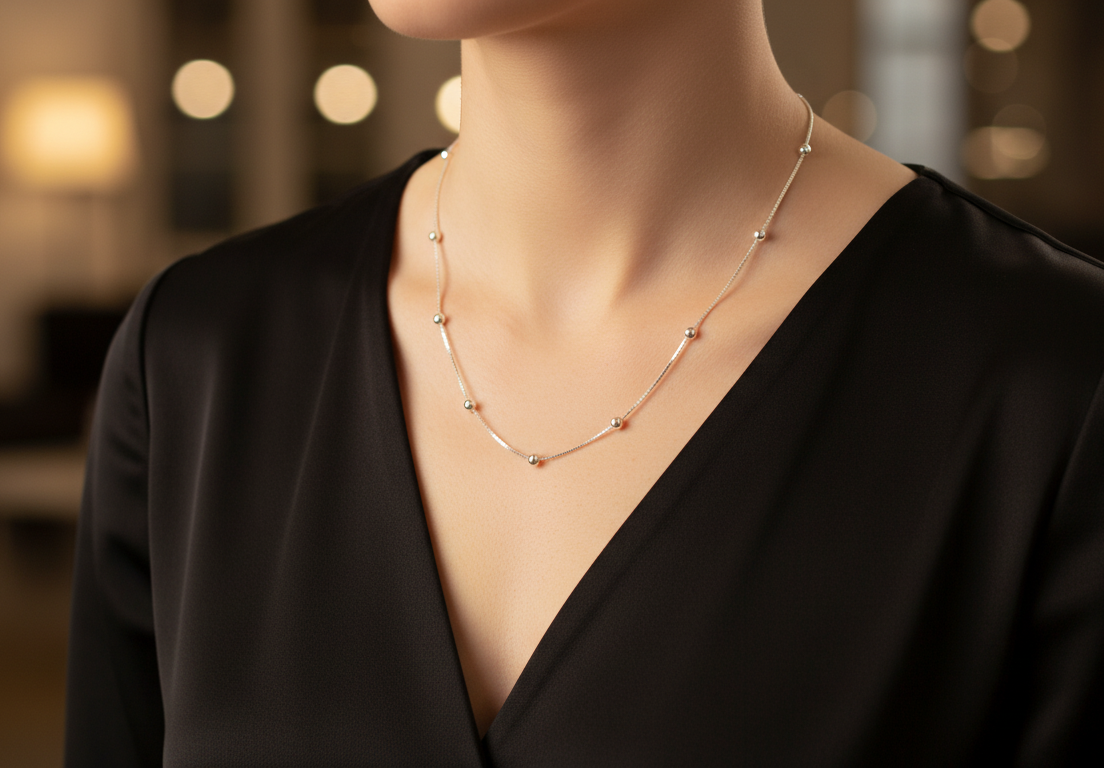 Vista de Rolo Chain with Beads