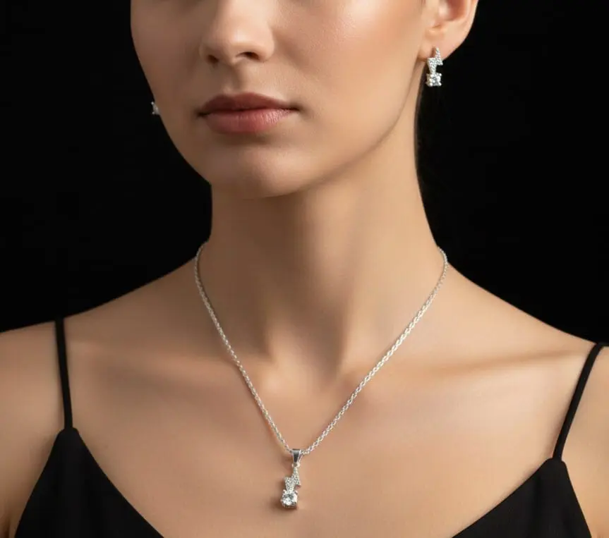 Vista de Set Relámpago con Zirconias Brillantes