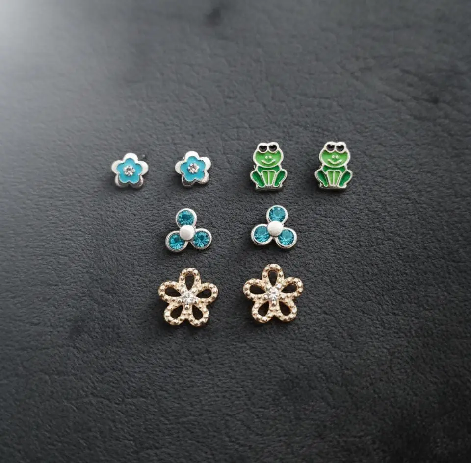 Vista de 925 Sterling Silver Topos Case - 4 Themed Pairs